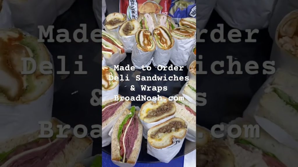 Broad Nosh Catering Made To Order Sandwiches & Wraps #Shorts #catering #BagelsNYC