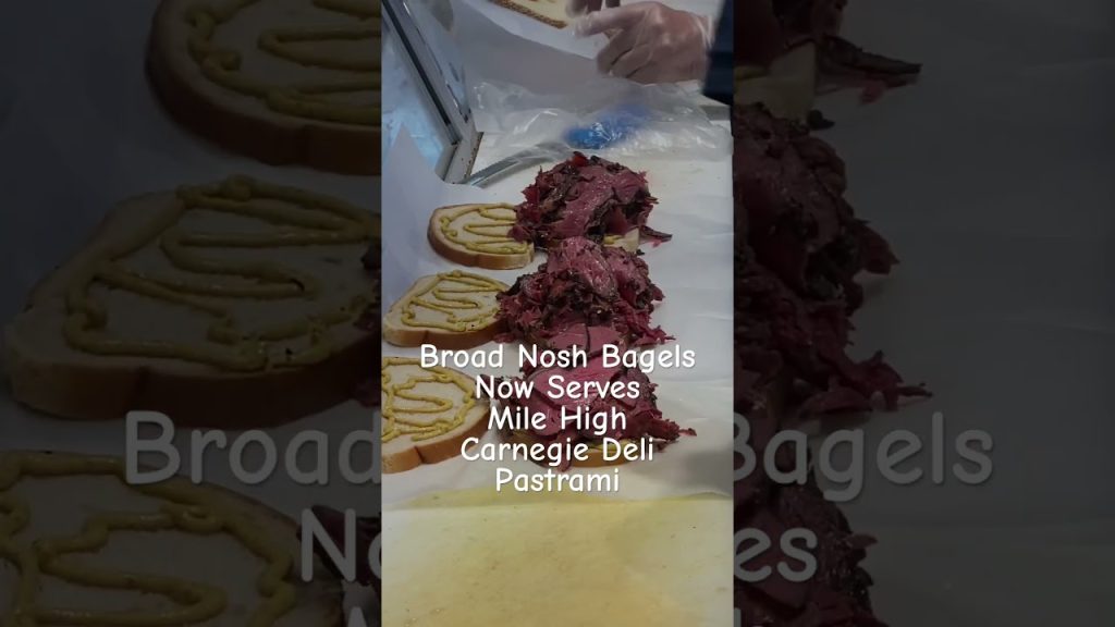 Broad Nosh Bagels Serves Carnegie Deli Pastrami #Shorts