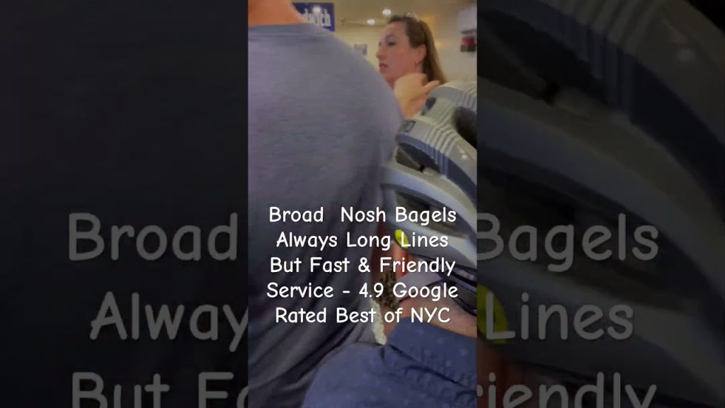 Broad Nosh Bagels Best Rated NYC 4.9 Google Rating #shorts