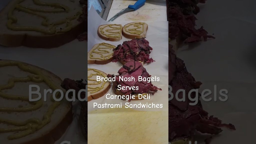 Broad Nosh Bagels Carnegie Deli Pastrami #shorts