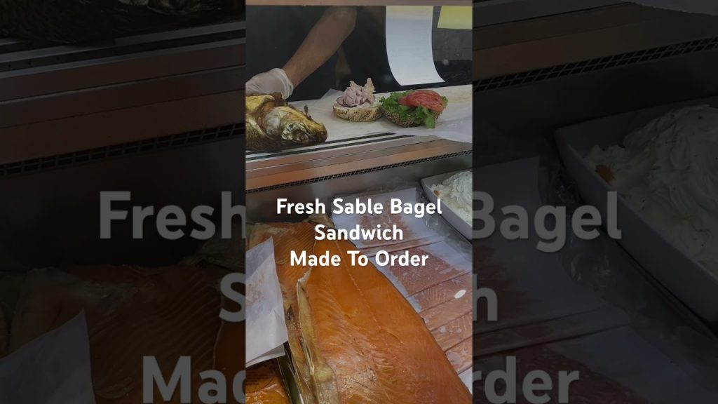 Fresh Sable Bagel Sandwich Broad Nosh Bagels #bagels