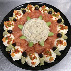 Nova Lox White Fish Salad and Cream Cheese Platter