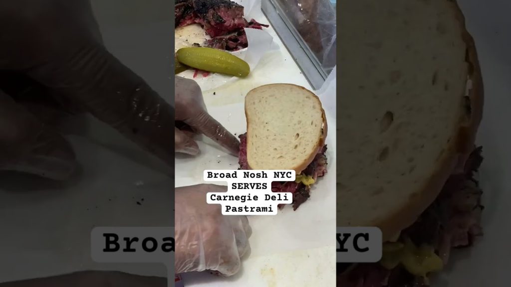 Broad Nosh Bagels NYC  Serves Carnegie Deli Pastrami #shorts