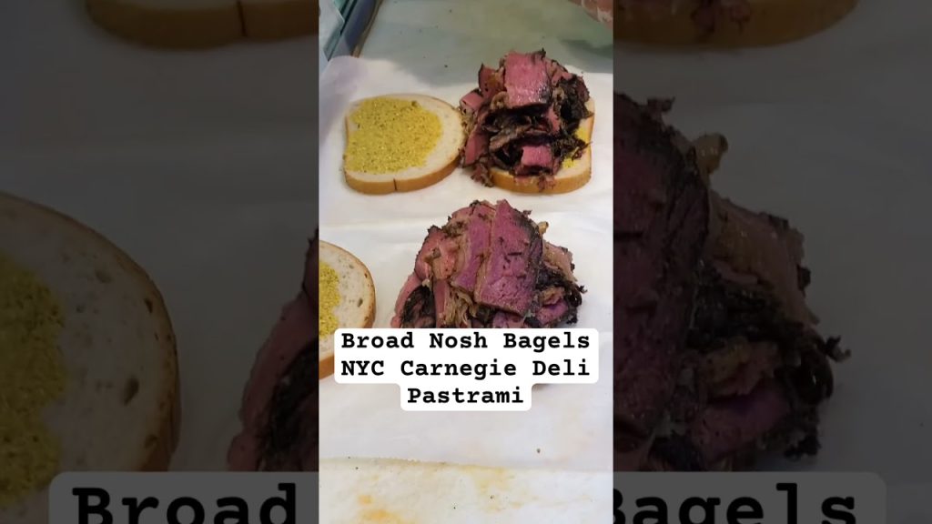 Carnegie Deli Pastrami Served By Broad Nosh Bagels NYC #shorts