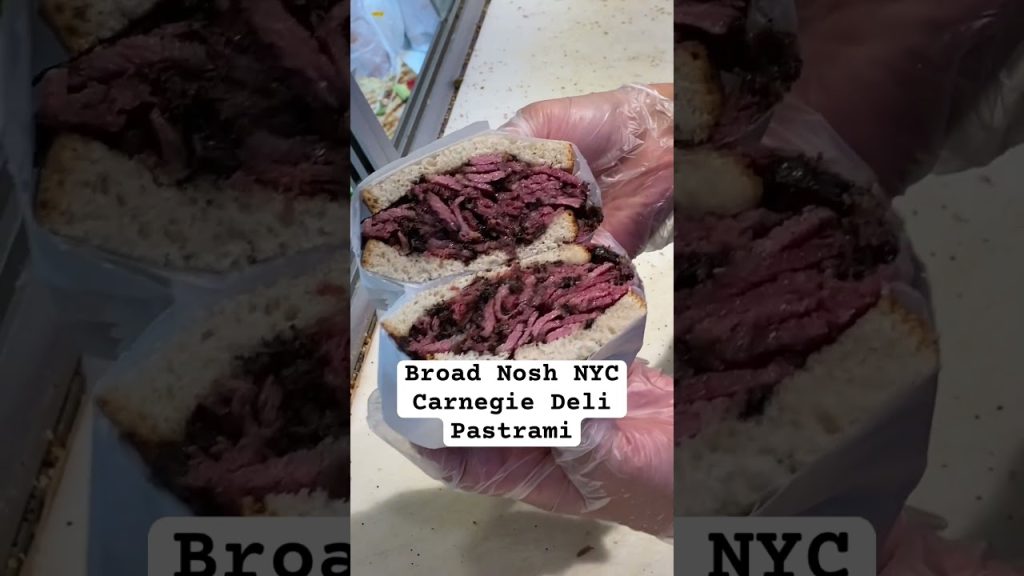 Broad Nosh NYC Carnegie Deli Pastrami Sandwich #shorts