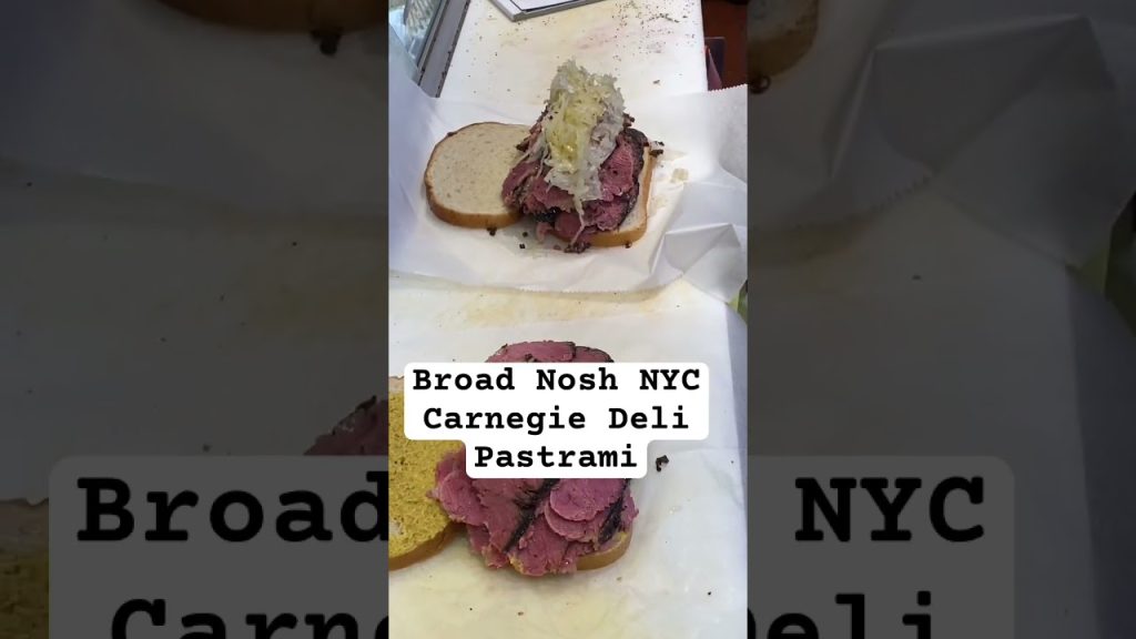 Broad Nosh NYC Carnegie Deli Pastrami #shorts