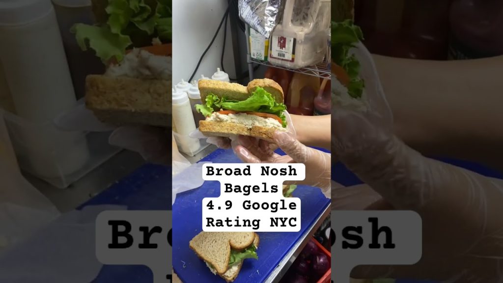 Best Bagels Deli NYC Google 4.9 Review Rating Broad Nosh #shorts