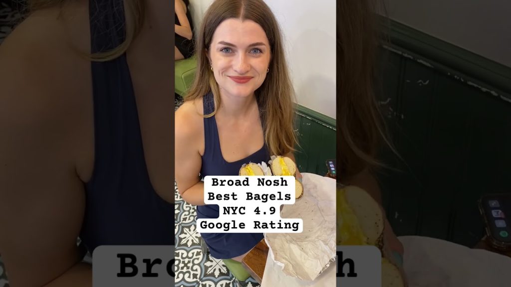 Broad Nosh Best Bagels NYC 4.9 Google Rating #shorts