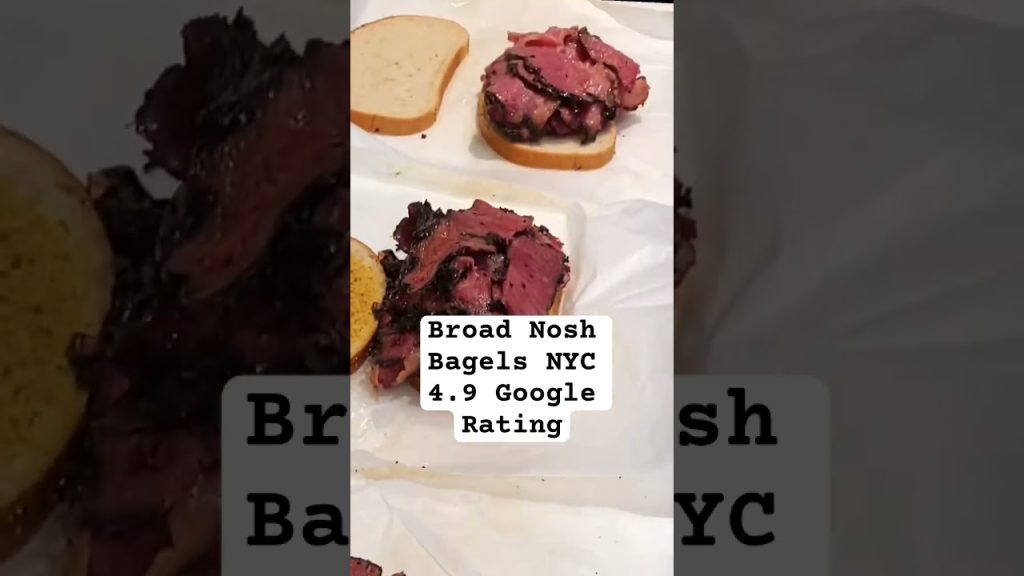 Best Rated Bagels NYC Broad Nosh Bagels Columbus Circle #shorts