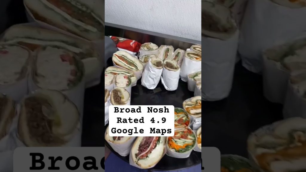 Broad Nosh Rated 4.9 Google Maps Bagels NYC #bagels #shorts