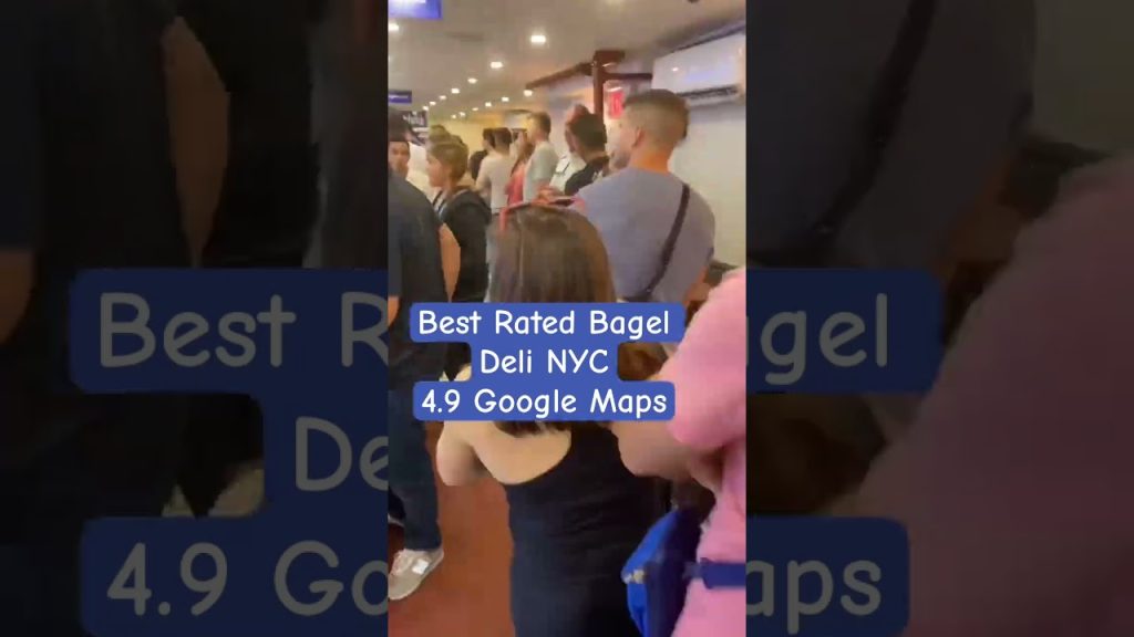 Best rated bagels deli nyc google 4.9 rated over 1700 reviews #shorts