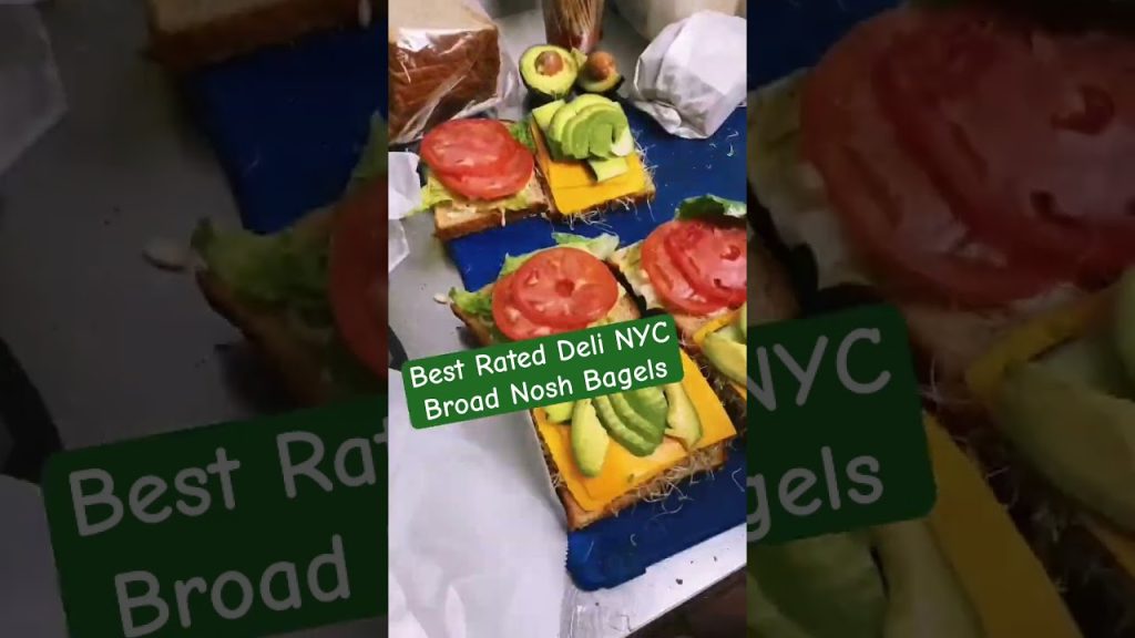 Best rated deli nyc. 4.9 google maps rated Broad nosh bagels #shorts