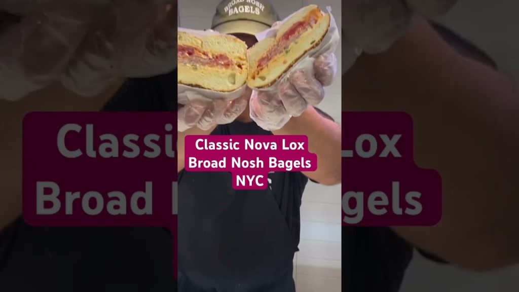 Classic Nova Lox Bagel Broad Nosh Deli NYC #shorts