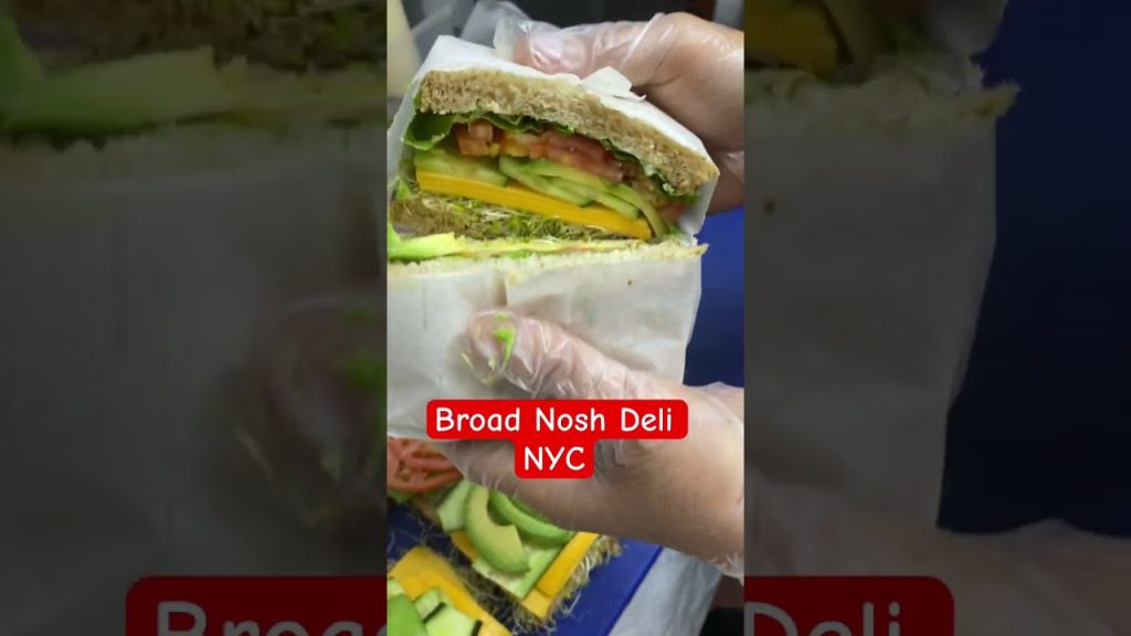 Classic English cheddar avocado sandwich. Broad nosh deli nyc. #shorts