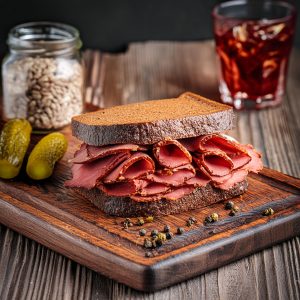 Carniegie Deli Pastrami Sandwich