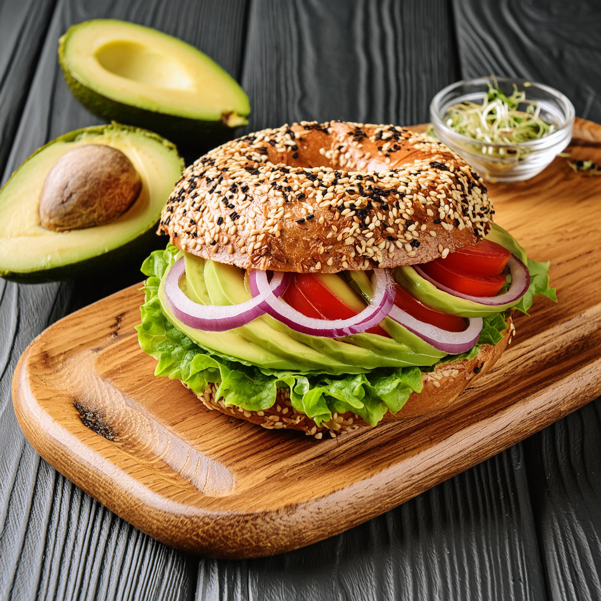 Broad Nosh Bagel Deli Catering Vegan Sandwich