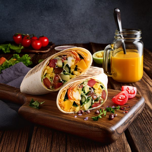 Broad Nosh Bagel Deli Catering Veggie Breakfast Burrito