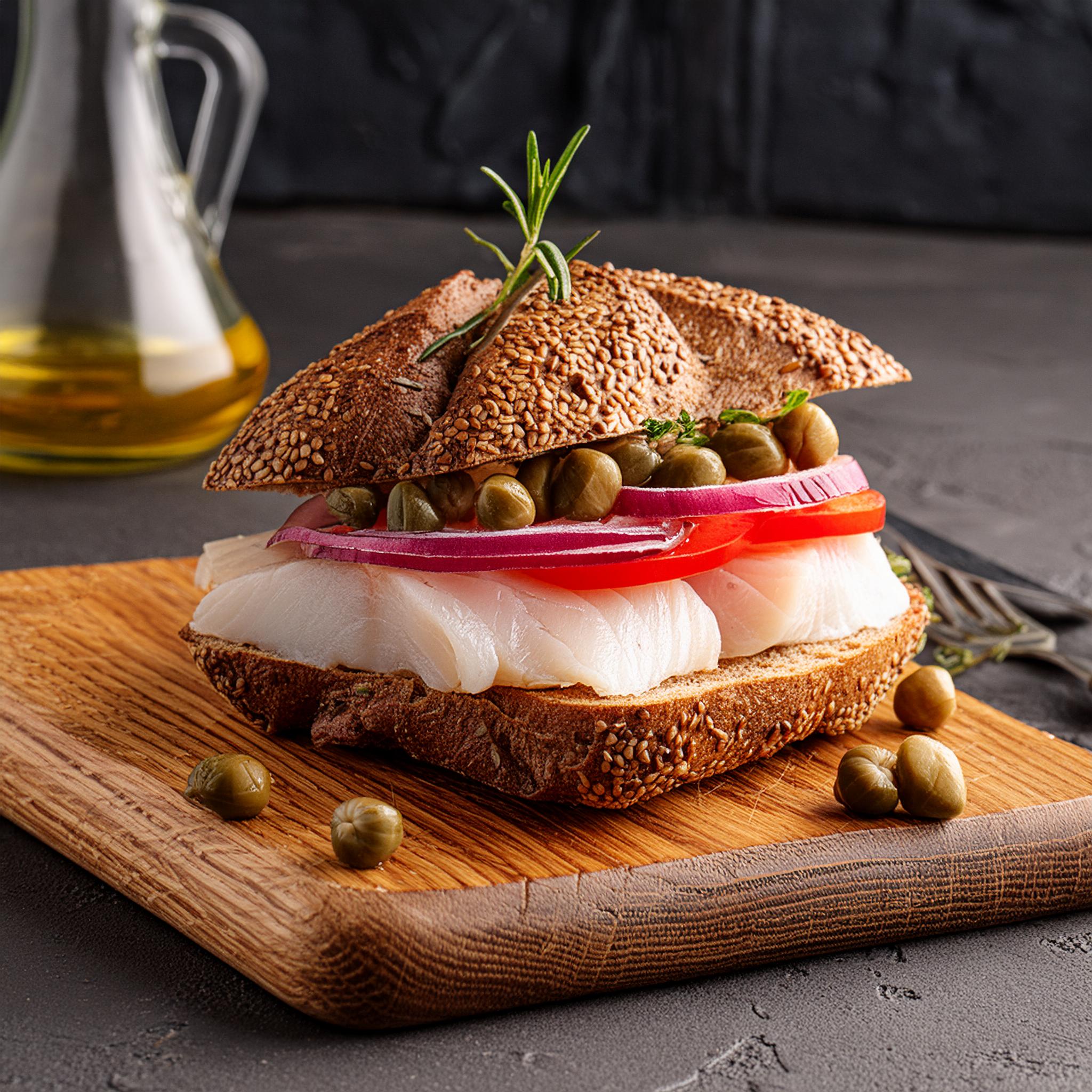 Broad Nosh Bagel Deli Whitefish Fillet Sandwich
