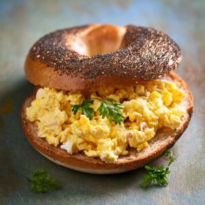 Eggs On A Bagel