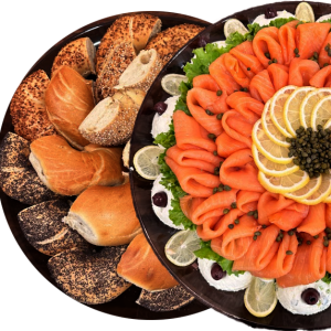 Smoked Salmon Lox & Cream Cheese Platter