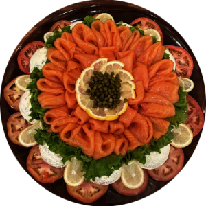 Smoked Salmon Lox & Cream Cheese Platter